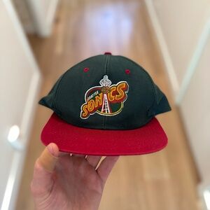 *VINTAGE/RARE* Seattle Supersonics Sonics 1994 Logo NBA Snapback Hat